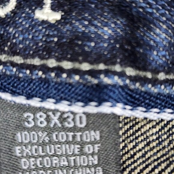 Urban Pipeline Urban Up Jeans Mens 38x30 Blue Loose Bootcut Denim - Picture 6 of 10